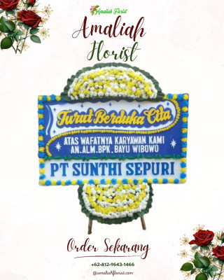 Papan Bunga Duka di Sragen