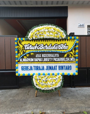 Papan Bunga Duka di Sragen