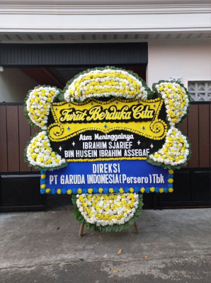 Papan Bunga Duka di Sragen