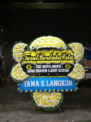 Papan Bunga Duka di Sragen
