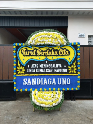 Papan Bunga Duka di Sragen